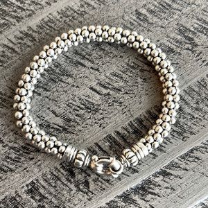 WOMENS SILVER LAGOS CAVIAR BRACELET